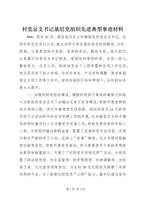 村党总支书记基层党组织先进典型事迹材料.docx