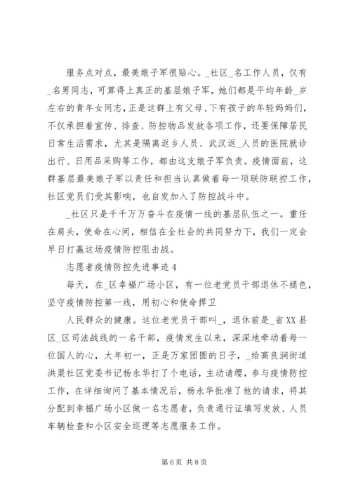 优秀志愿者疫情防控先进事迹纪实5篇.docx