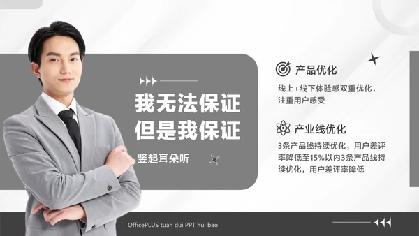 白色商务风企业工作汇报PPT套装