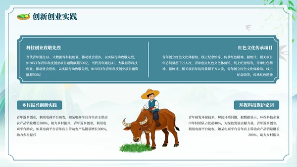 古风水墨插画清明节教育主题班会PPT模板