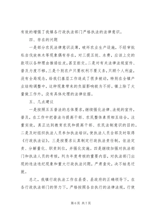 乡镇行政执法工作年度总结.docx