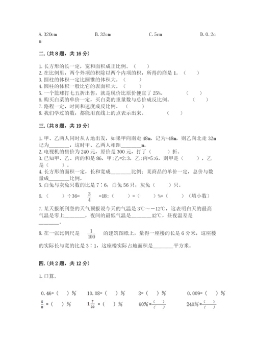 洛阳市小学数学小升初试卷附参考答案（培优）.docx
