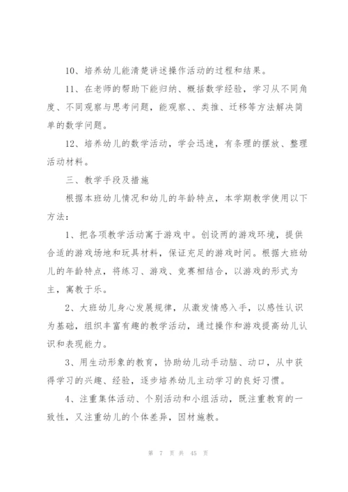 幼儿大班下学期教学计划集合11篇.docx