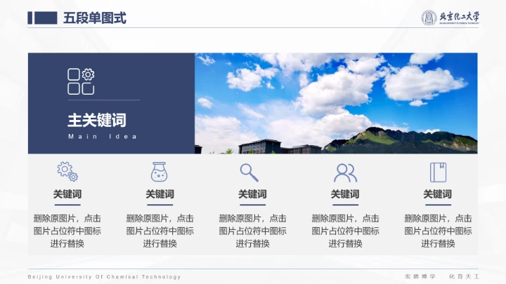 北京化工大学专属课题学术汇报毕业答辩通用PPT模板