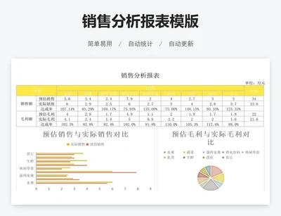 销售分析报表模版