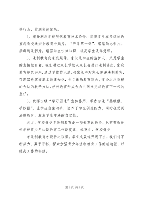 河北中心小学法制教育工作汇报材料.docx