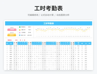工时考勤表