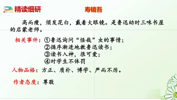 七年级语文上册第三单元整本书阅读《朝花夕拾》课件