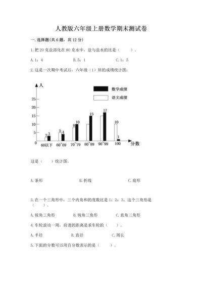 人教版六年级上册数学期末测试卷（典优）word版.docx