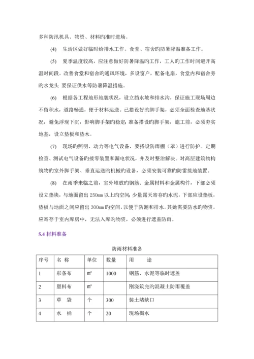 吉林恒大滨江左岸专项项目雨季综合施工专题方案.docx