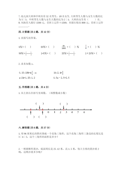 嘉善县六年级下册数学期末测试卷1套.docx