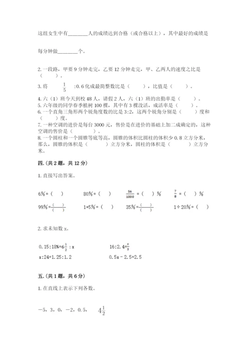 四川省【小升初】2023年小升初数学试卷精品加答案.docx