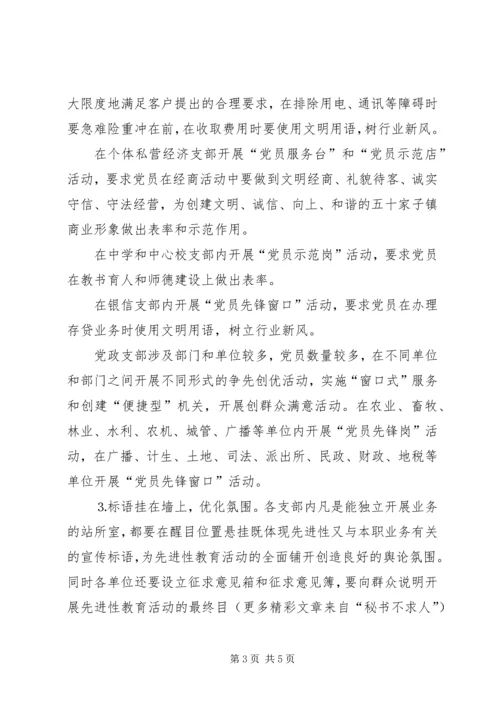 镇开展党员示范活动工作方案 (2).docx