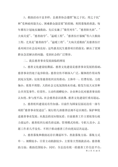 （精选）全县慈善事业发展调查报告3篇.docx