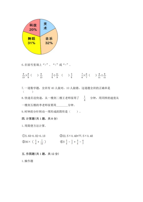 人教版六年级上册数学期末测试卷带答案（典型题）.docx