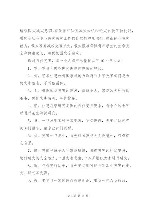 防灾减灾演讲稿范文.docx