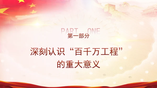 百千万工程党课扎实推荐百县千镇万村高质量发展工程PPT课件