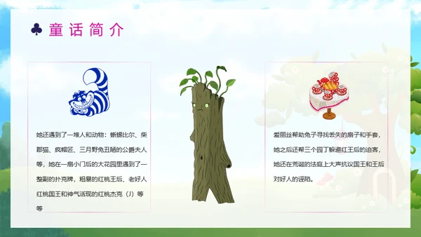爱丽丝梦游仙境童话故事国外儿童文学通用PPT