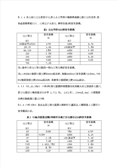 QGW17991《电力安全工作规程变电部分》无附录