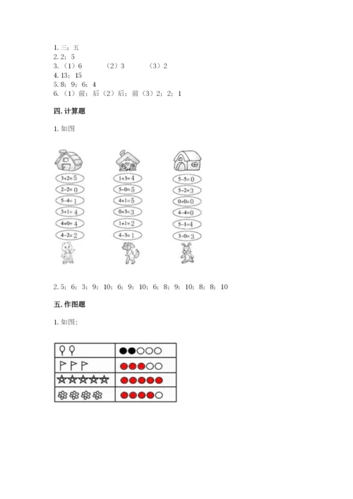 北师大版一年级上册数学期末测试卷【培优a卷】.docx
