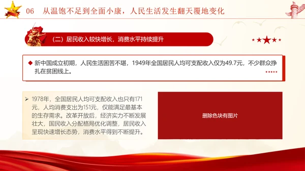 国庆节新中国史宣讲75年伟大成就党课ppt