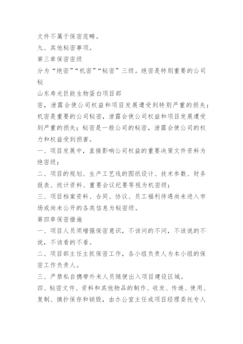 项目保密管理制度.docx