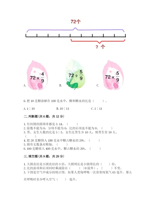 小学六年级上册数学期末测试卷带下载答案.docx