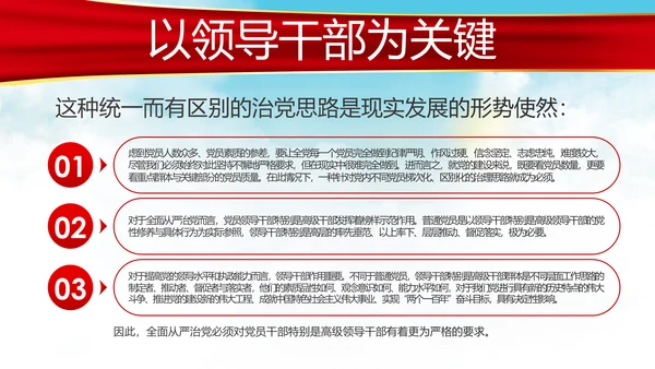 新时代全面从严治党的战略思路党课PPT模板