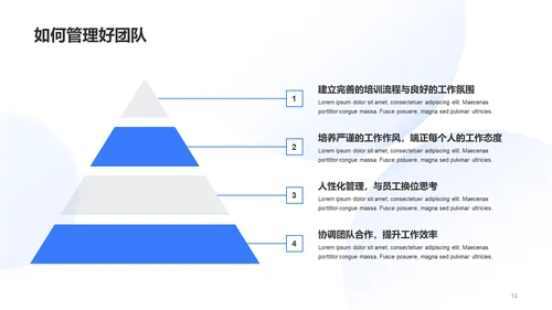 蓝色简约团队建设管理培训案例