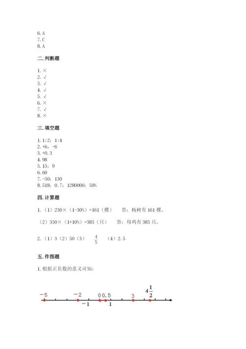 北京版六年级下册数学期末测试卷（夺分金卷）.docx