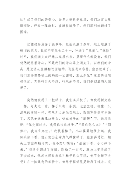 那一次我读懂了友谊作文(精选29篇).docx