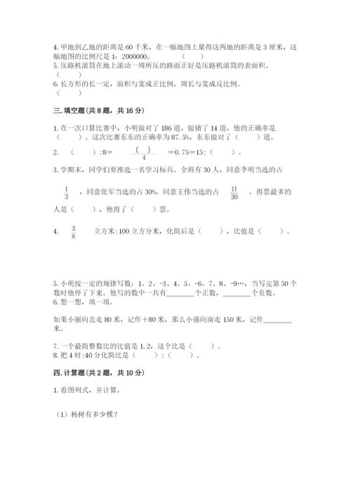 池州市小升初数学测试卷及参考答案一套.docx