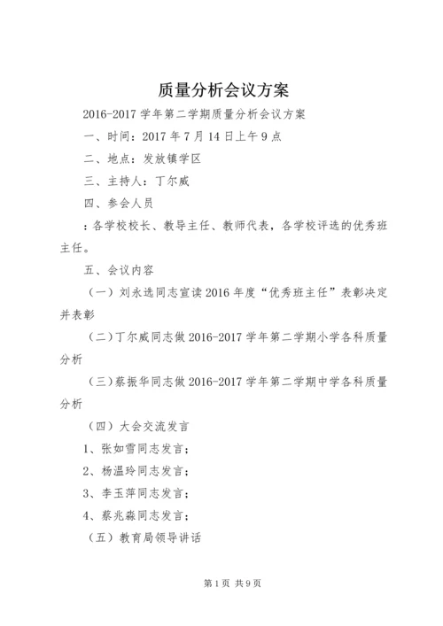 质量分析会议方案_1.docx