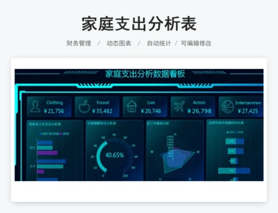 家庭支出分析表
