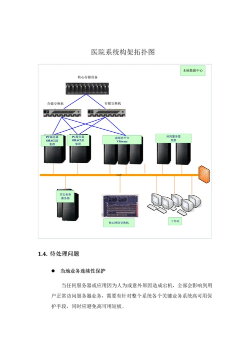 联鼎三级甲等医院容灾备份专项方案医院软件.docx