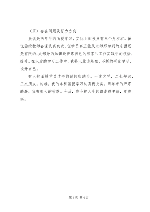 函授专科自我鉴定 (5).docx