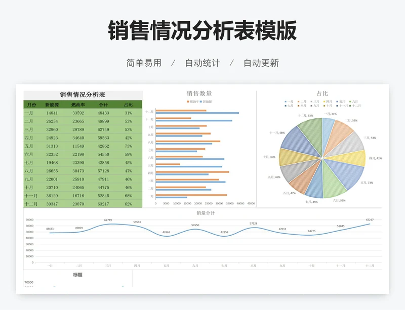 销售情况分析表模版