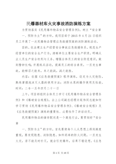 民爆器材库火灾事故消防演练方案.docx