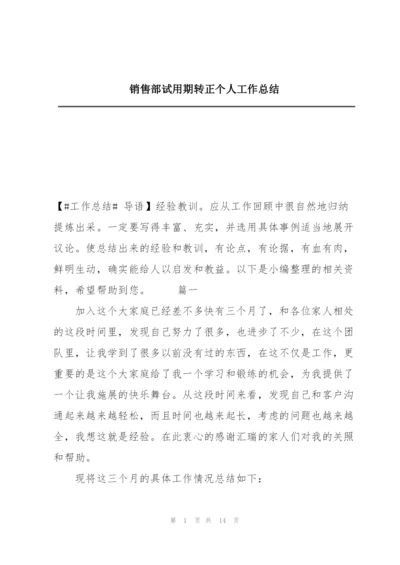 销售部试用期转正个人工作总结.docx