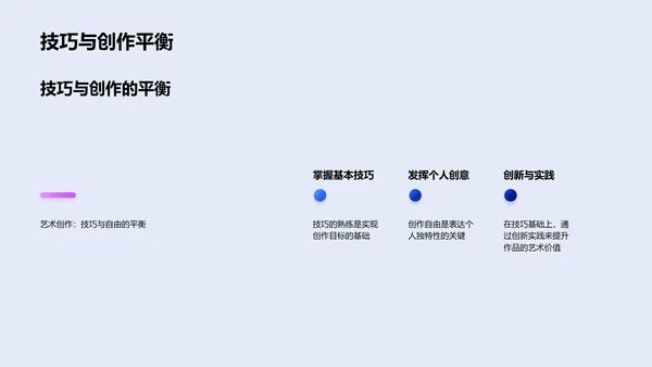 艺术创作教学课程PPT模板