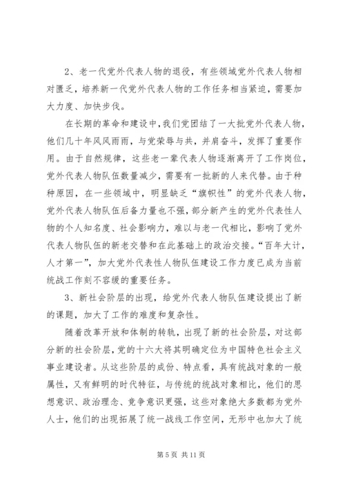 当前党外代表人物建设工作调研报告 (4).docx