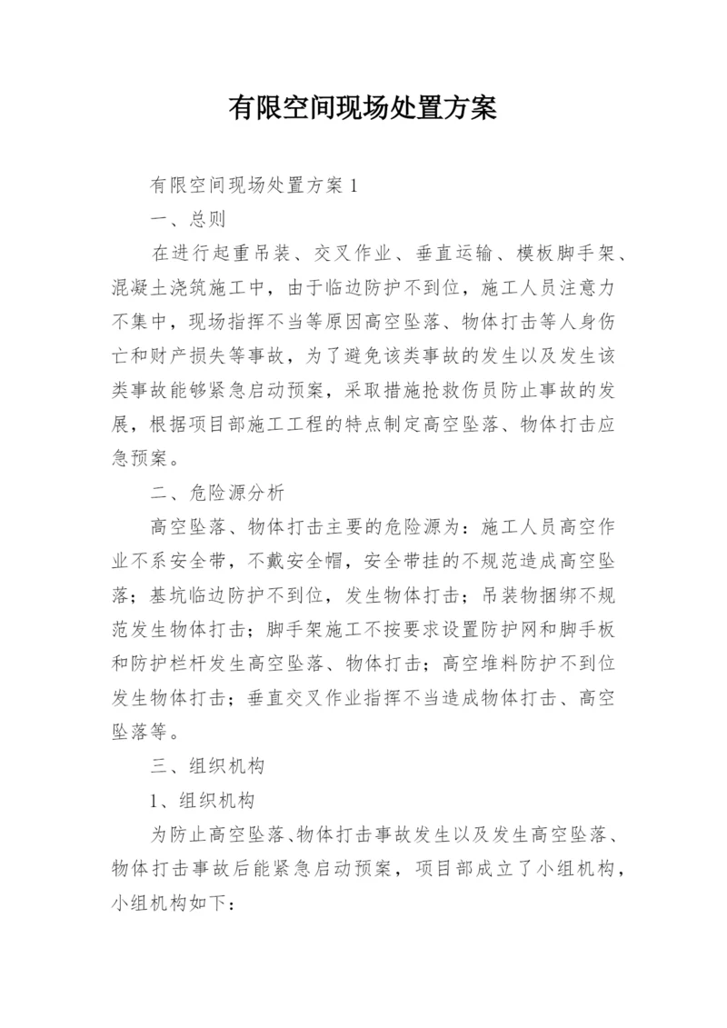 有限空间现场处置方案.docx