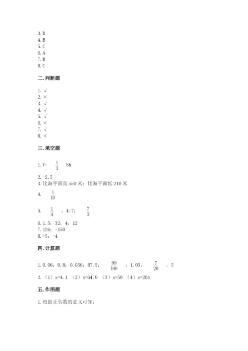 北京版六年级下册期末真题卷精编.docx