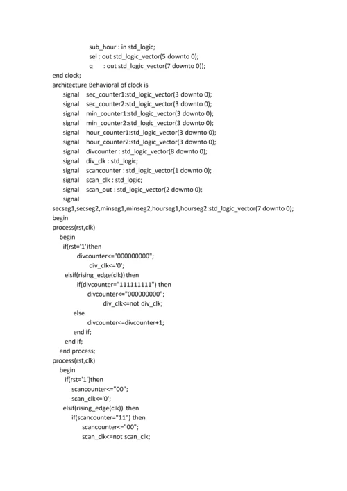 EDA课程设计报告数字电子时钟.docx