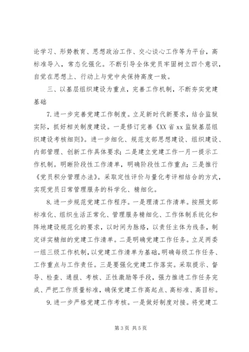 监狱XX年党建工作计划.docx