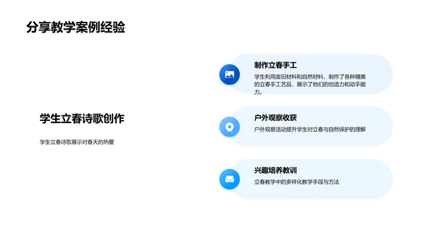 立春教学实践分享PPT模板