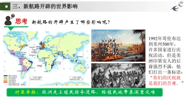 九上第15、16课 发现新世界，开拓新市场——探寻新航路与早期殖民掠夺 大单元教学课件