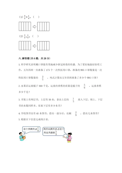苏教版六年级上册数学第五单元 分数四则混合运算 测试卷1套.docx