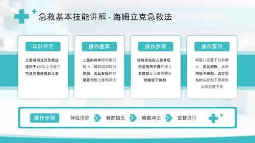 绿色插画风小学课件急救小卫士PPT