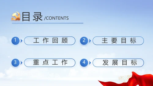 党建党支部年终工作总结汇报PPT党课